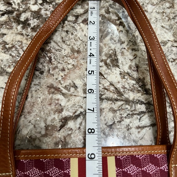 Barrington Burgundy and Brown Tote Bag - Picture 8 of 11